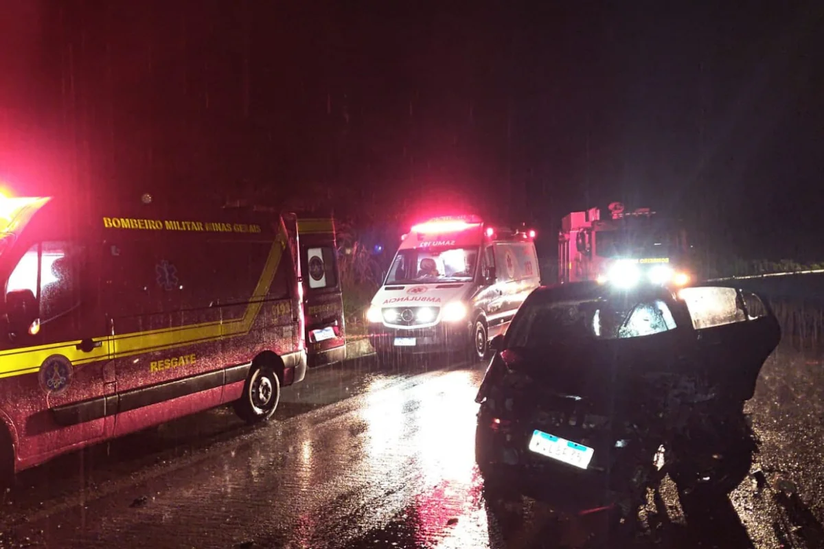 Acidente deixa três vítimas na BR-356