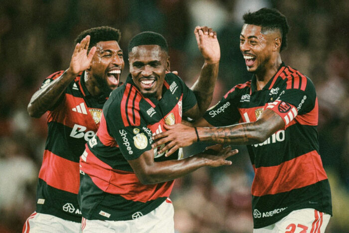 Flamengo visita o Estudiantes para manter os 100% e encaminhar classificação 1 flamengo. foto gilvan de souza