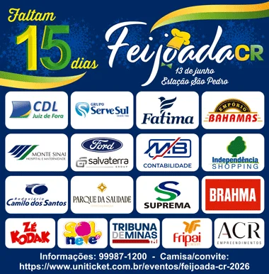 Coluna Cesar Romero – 29 e 30 maio de 2026 6 Feijoada 2026 15 dias 25x13 290526