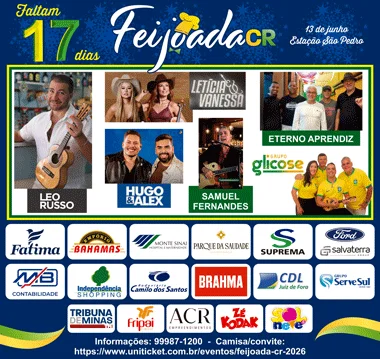 Coluna Cesar Romero – 27 maio de 2026 3 Feijoada 2026 17 dias 35x17 270526