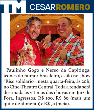 Coluna Cesar Romero – 13 de maio de 2026 3 Riso Solidario para o instagram do CR 120526 1