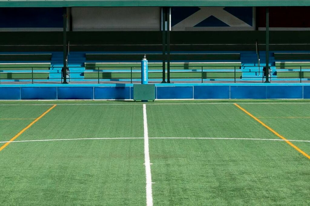 football field with nature background corte72