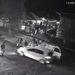 VÍDEO: Câmera registra motorista atropelando dois homens e fugindo após confusão em casa noturna