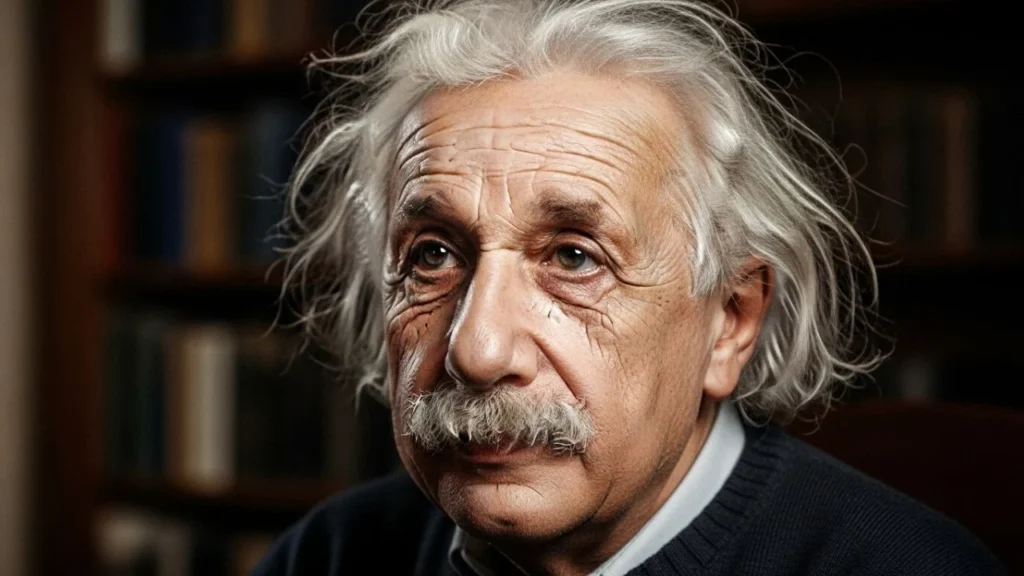 Frase do dia pelo físico Albert Einstein: “Não tentes ser bem-sucedido, tenta antes ser um homem de valor”