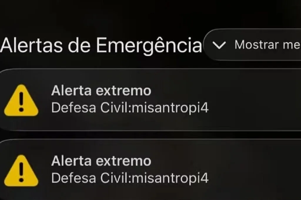 Misantropia: entenda o termo enviado em alerta falso da Defesa Civil 2 Misantropia: entenda o termo enviado em alerta falso da Defesa Civil
