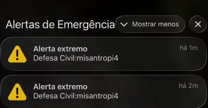 Misantropia: entenda o termo enviado em alerta falso da Defesa Civil 1 Misantropia: entenda o termo enviado em alerta falso da Defesa Civil