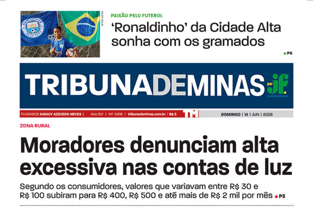Moradores da Região dos Pires denunciam contas de energia elétrica abusivas: leia a edição impressa da Tribuna deste domingo (14) 1 região dos pires tribuna impressa