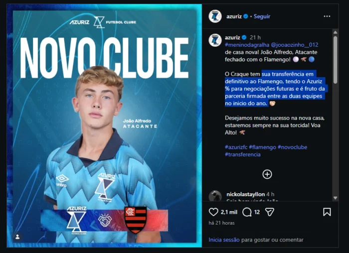 Não é o Thiago Almada: Flamengo assina com outro meio campo 4 Captura de tela 2026 07 24 175716