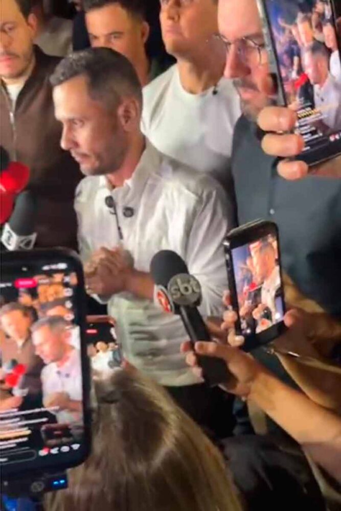Cleitnho em entrevista a imprensa