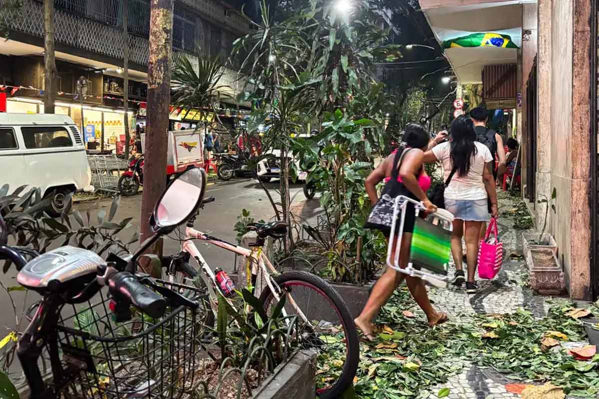 Mais de 510 mil imóveis seguem sem luz após vendaval que causou desabamentos e deixou mortos no Rio