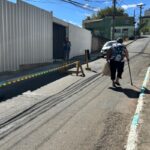 Rua na Cidade Alta é liberada após interdição por problemas em obra particular 21 Rua na Cidade Alta fica interditada após passeio próximo a obra ceder; trânsito de ônibus é impedido