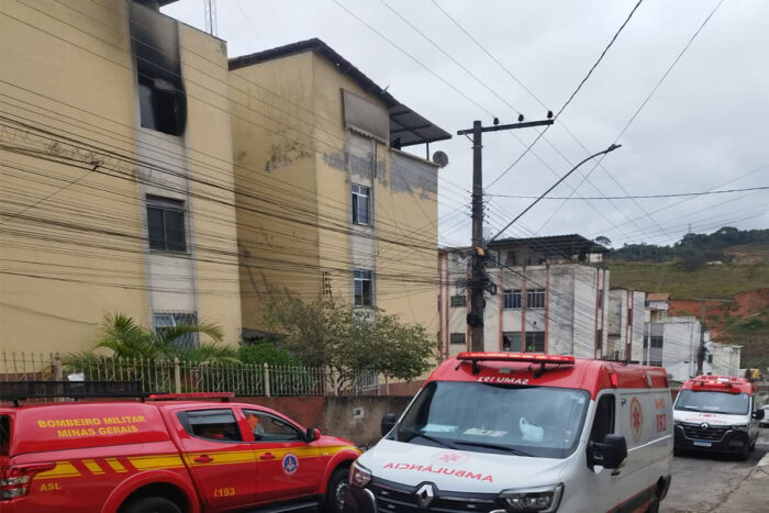 Casal sofre queimaduras ao tentar combater incêndio em apartamento