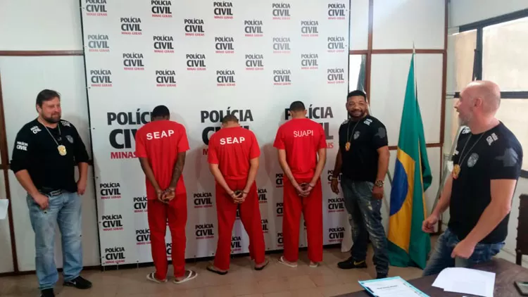 Polícia apresenta três suspeitos de seis crimes contra a vida 1 coletiva pc 3