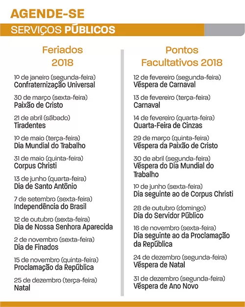 feriados 2018