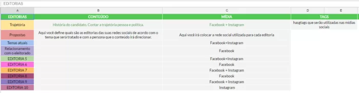 Como fazer um calendário de conteudo eleitoral
