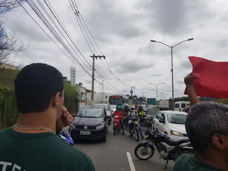 Greve traz mais tensão à rotina do Centro Socioeducativo 1 manifestação agentes foto divulgação sindicato