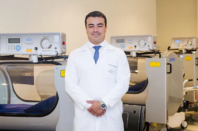 Oxigênio puro para tratar feridas 2 Dr.Mota