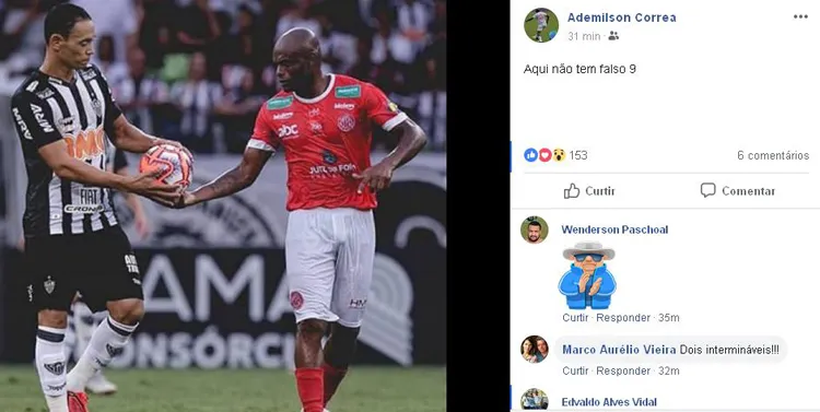 Ademilson publica foto com Ricardo Oliveira: "Aqui não tem falso 9" 1 esp Ademilson e Ricardo Oliveira foto reprodução Facebook Ademilson Correa1