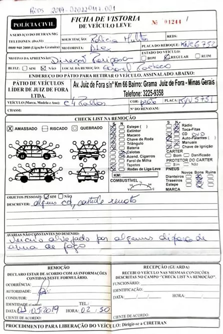 Homem é baleado por engano durante perseguição policial 2 carro ficha vistoria