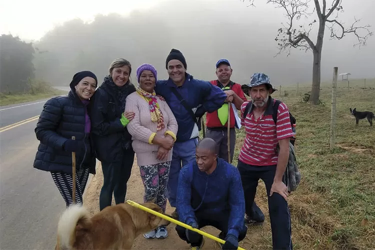 Com fé se faz um bom caminho - Juiz de Fora a Aparecida 8 RONAN MIRIAM ALMIR FRAN E QUALTER