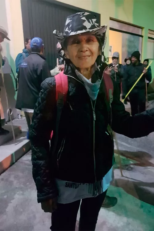 Com fé se faz um bom caminho - Juiz de Fora a Aparecida 14 dona carminha