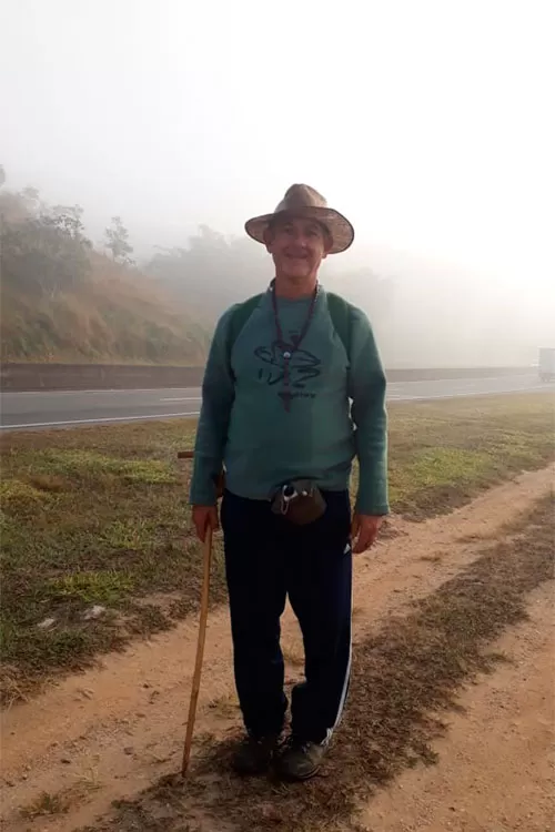 Com fé se faz um bom caminho - Juiz de Fora a Aparecida 11 marco aurelio