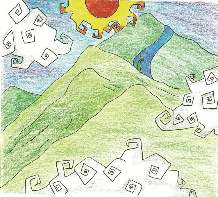 Alunos da Escola Estadual Delfim Moreira lançam livro e mostra 2 Verão sem fim 2019 Amanda Maria Severino de Andreza Papel Canson lápis de cor e caneta nanquim
