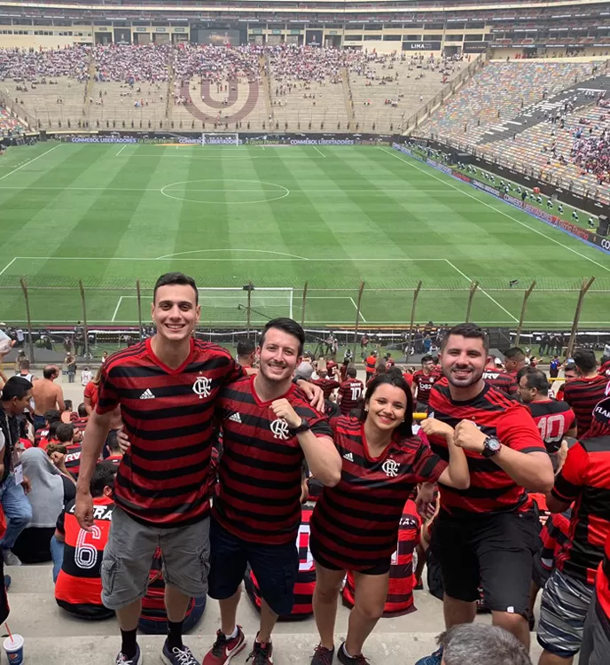 Flamenguistas de JF e região que acompanharam o time em Lima relembram histórias 4 esp Thaís Campos arquivo pessoal