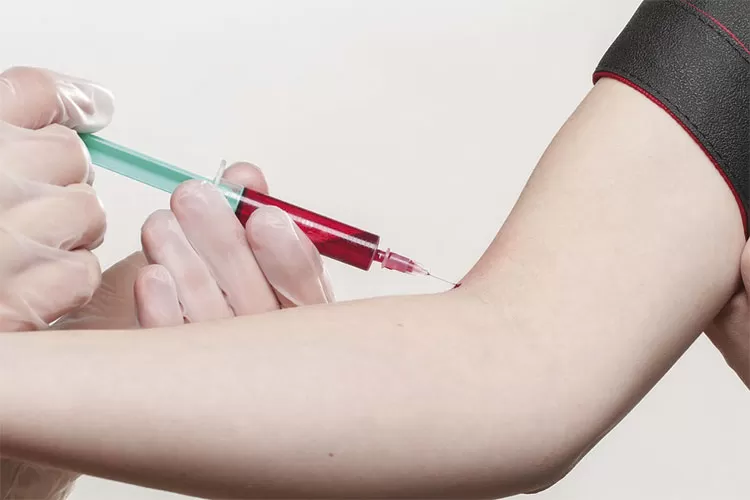 coleta de sangue post