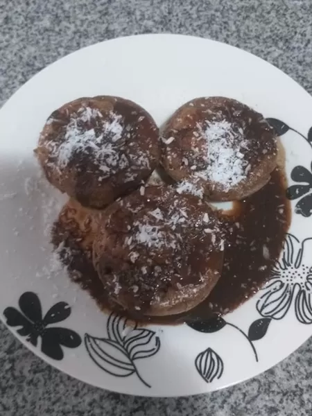 Em casa na cozinha: Muffin Fit de Chocolate 8 muffin chocolate paula destacada