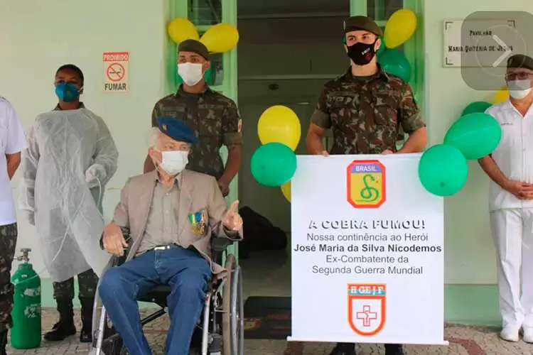 Veterano de guerra vence batalha contra a Covid-19 em JF 1 Jose Maria da Silva Nicodemos covid 19