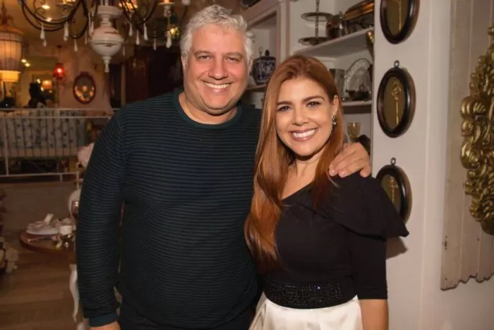 O aniversariante Celinho Vidal com Ingrid Og Duayer, antes da pandemia 1 O aniversariante Celinho Vidal com Ingrid Og Duayer, antes da pandemia