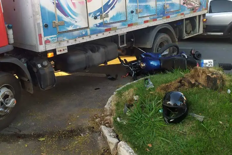 Acidente em Sao Joao moto