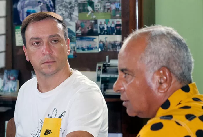 Presidente reeleito do Sport objetiva SAF e disputas do Mineiro e Carioca de base 3 Daniel Moreira e Dudinha Sport foto Felipe Couri