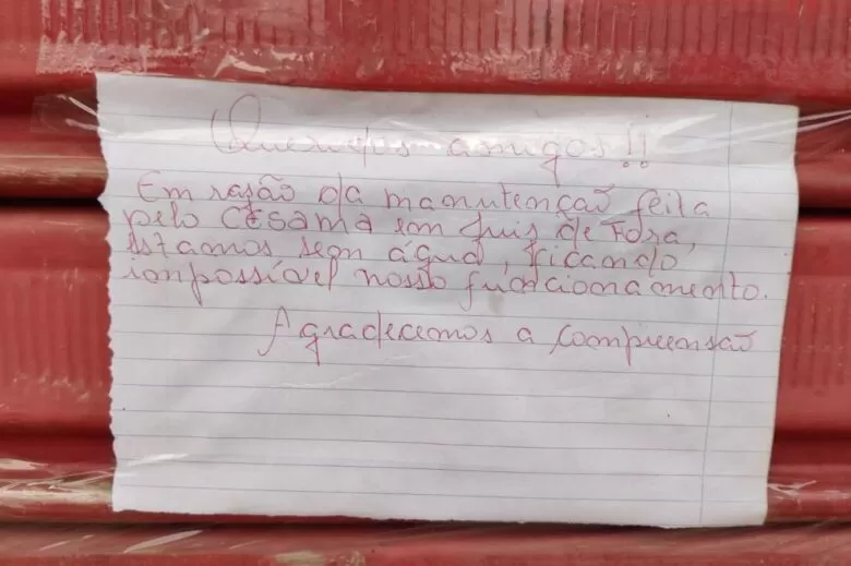 Diferentes regiões de JF seguem sem água após reparo em adutora 1 restaurante fechado por falta de agua e1677765249977