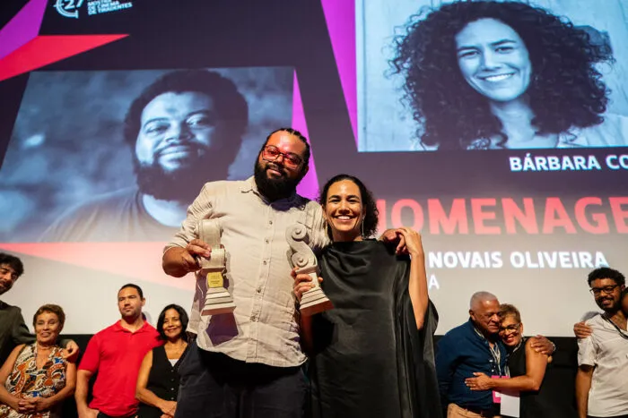 Homenageados na Mostra de Cinema de Tiradentes refletem sobre suas trajetórias e contam os projetos futuros 1 AndreeBarbara1 Leo LaraUniverso Producao