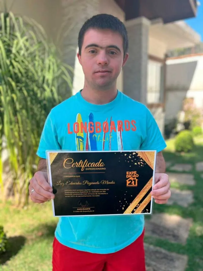 Juiz-forano com síndrome de Down participa de reality show 1 luiz eduardus expedição 21