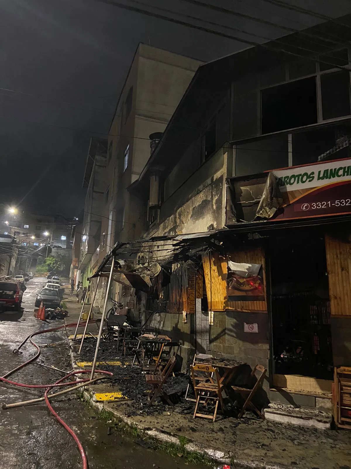 incendio lanchonete garotao manoel honorio foto bombeiros 2