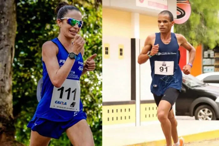 Atletas radicados em JF alcançam top-6 na Volta Internacional da Pampulha 1 Flavio e Amanda