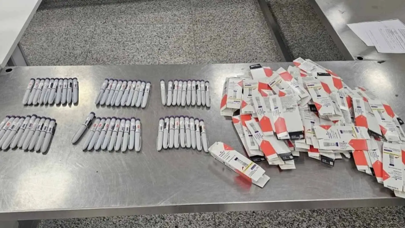 Receita Federal apreende R$ 250 mil em canetas Mounjaro em aeroporto mineiro 1 Mounjaro aeroporto mineiro foto receita federal divulgacao