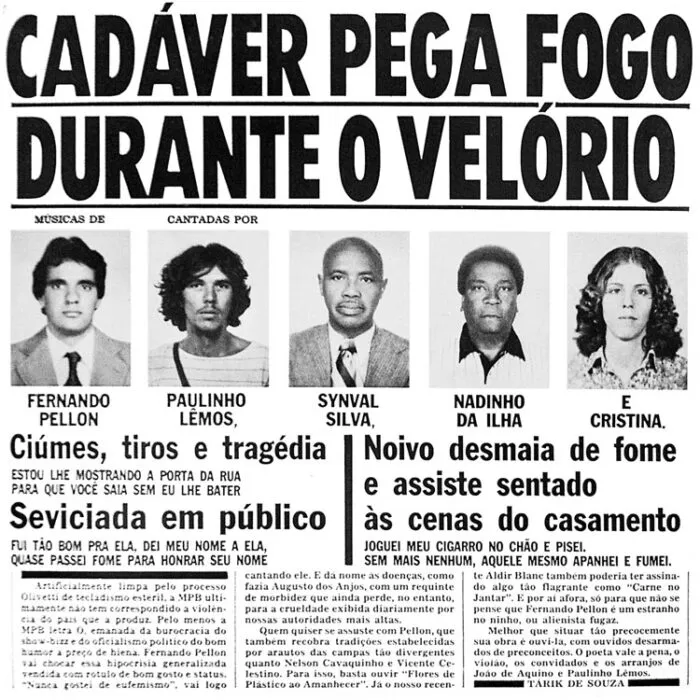Músico de Barbacena, Fernando Pellon terá sua história contada em documentário 2 fernando pellon cadaver pega fogo