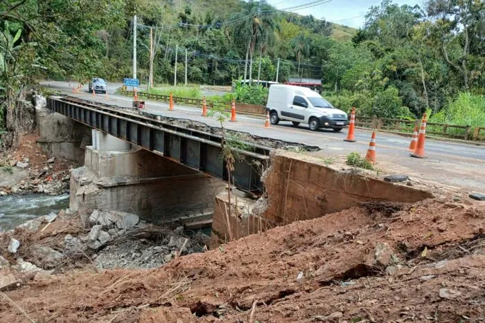 Ponte do Zamba volta a ser interditada para obras de ampliação 2 ponte foto divulgacao