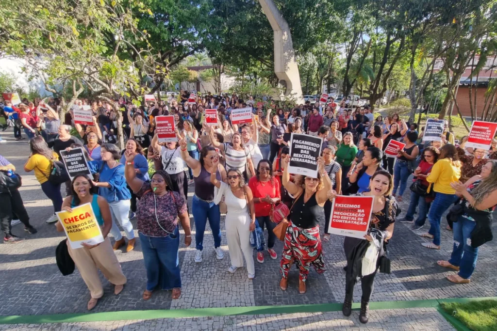 Passeata Professores da rede municipal Leo Costa