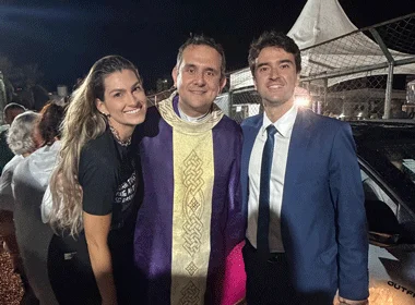 Coluna Cesar Romero – 11 de dezembro de 2025 3 Rafaela padre Pierre Cantarino e Felipe Fortuna 101225 Giglia 1