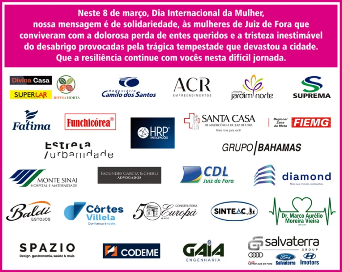 Dia Internacional da Mulher 2026 54 cm de largurax43 080326