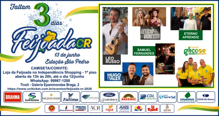 Coluna Cesar Romero – 10 de junho de 2026 3 Feijoada 2026 3 dias 4x11 QUARTA FEIRA 100626 1