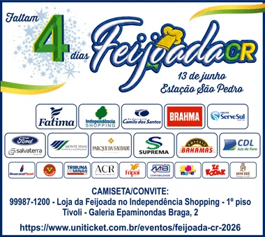 Coluna Cesar Romero – 9 de junho de 2026 2 Feijoada 2026 4 dias 2x9 09 06 26 Terca feira