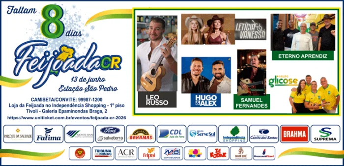 Feijoada 2026 8 dias 4x10 SEXTA FEIRA 050626